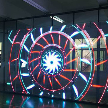 ショッピング モールのためのリフレッシュ レート3840HZ透明なガラスLEDのスクリーンを