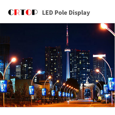 LED表示1920Hzを広告している街灯柱P4mmリフレッシュ レートを